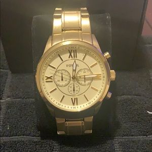 All stainless steel Fossil Watch